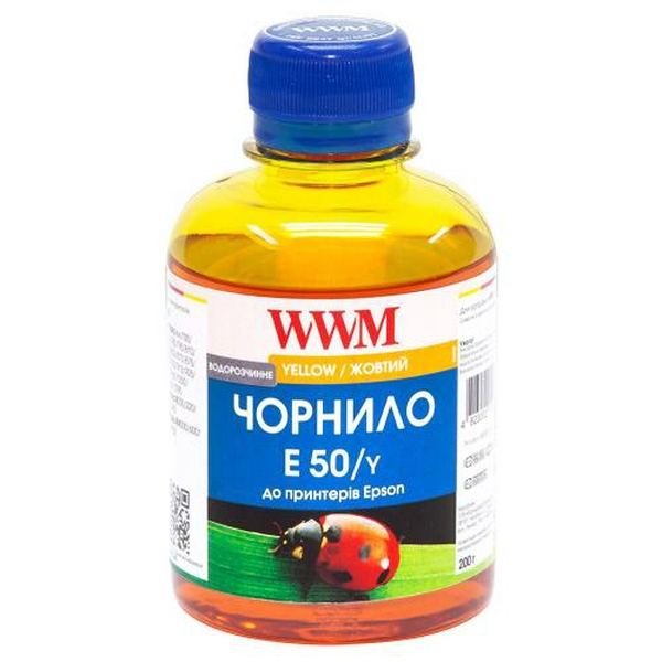 Чорнило WWM Epson Stylus Photo Universal, Yellow, 200 мл, водорозчинне (E50/Y)