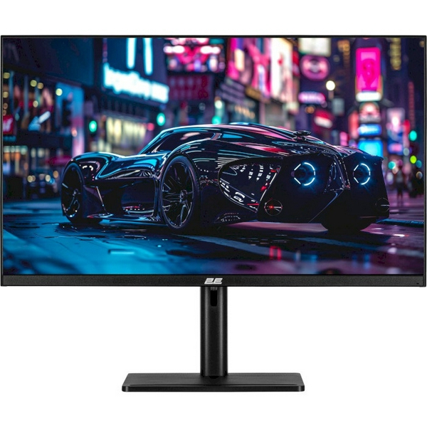 Монітор 27" 2E G2724B, Black, IPS, 2560x1440 (16:9), 1 мс, 180 Гц, 250 кд/м², 1000:1, 2xHDMI/DP, VESA 75x75 мм, FreeSync, зовнішній БЖ (2E-G2724B-01.UA)