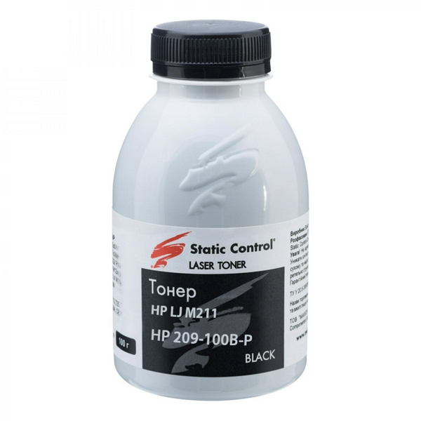 Тонер HP LJ M110/M111/M141/M211/M212/M236, Canon LBP-120, MF-270, Black, 100 г, Static Control (HM209-100B-P)