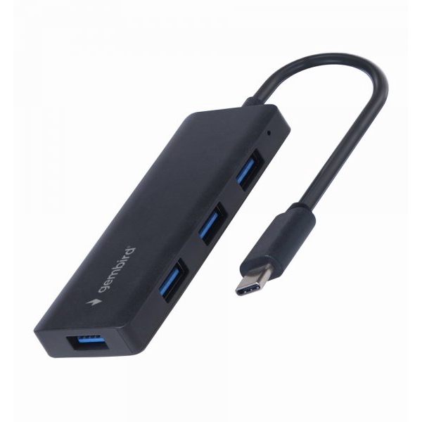 Хаб USB Gembird UHB-CM-U3P4-02, Black, Type-C 3.1 - 4xUSB 3.1, кабель 15 см - 6