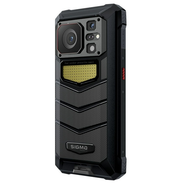 Смартфон Sigma mobile X-treme PQ57 Black, 2 Nano-Sim, 6.58" (1080x2408) IPS FHD+, MediaTek Helio P60, RAM 6Gb, ROM 256Gb, microSD, GPS, Wi-Fi, LTE, 3 Cam (64Mp + 24Mp + 16Mp), Li-Ion 20800mAh, Android 13 - 5