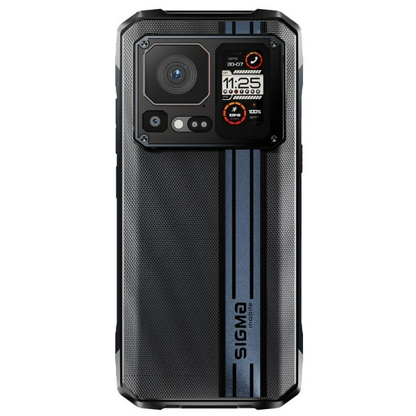 Смартфон Sigma mobile X-treme PQ58 Black, 2 Nano-Sim, 6.58" (1080x2408) IPS FHD+, MediaTek Helio G99, RAM 12Gb, ROM 256Gb, microSD, GPS, Wi-Fi, LTE, 3 Cam (64Mp + 24Mp + 16Mp), Li-Ion 6280mAh, Android 13 - 3