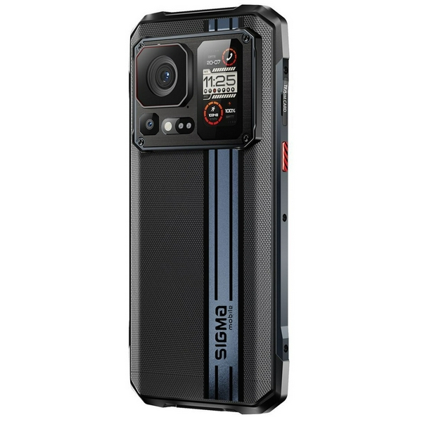 Смартфон Sigma mobile X-treme PQ58 Black, 2 Nano-Sim, 6.58" (1080x2408) IPS FHD+, MediaTek Helio G99, RAM 12Gb, ROM 256Gb, microSD, GPS, Wi-Fi, LTE, 3 Cam (64Mp + 24Mp + 16Mp), Li-Ion 6280mAh, Android 13 - 5