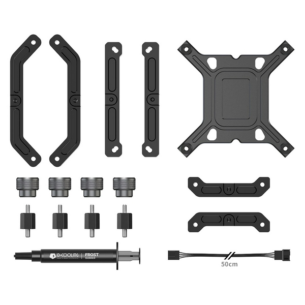 Система рідинного охолодження ID-Cooling DX360 MAX, Black, Intel: 1851/1700/1200/1151/1150/1155/1156, AMD: AM4/AM5, до 350 Вт, 38 мм товщина радіатора - 8