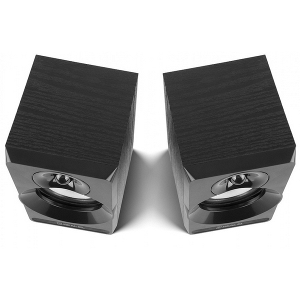 Колонки 2.0 REAL-EL S-217 Black, 2 x 6 Вт, МДФ, живлення від мережі 220V, керування спереду - 8