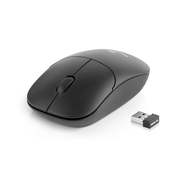 Миша REAL-EL RM-313W Wireless, Black, бездротова, USB, оптична, 1000 dpi, 2 кнопки, 2xAAA - 9