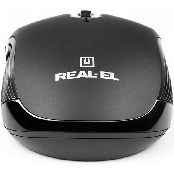 Миша REAL-EL RM-331W Wireless, Black, бездротова, USB, оптична, 1600 dpi, 5 кнопки, 2xAAA - 7