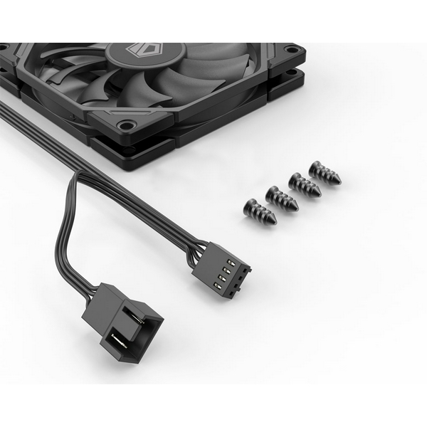 Вентилятор 92 мм, ID-Cooling TF-9215, Black, 92x92x15 мм, до 2800 об/хв, до 35.2 дБ, 4-pin PWM, гідравлічний підшипник - 5