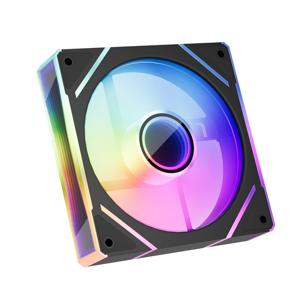 Вентилятор 120 мм, 1stPlayer FC(AP), Black, 120х120х25 мм, ARGB підсвічування, до 1800 об/хв, до 32.2 дБ, 4-pin (PWM) / 3-pin (ARGB), гідродинамічний підшипник (FC(AP)-BK)