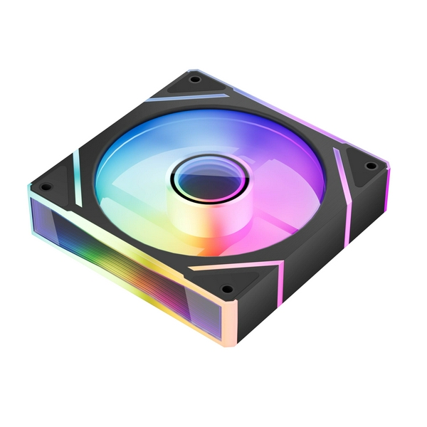 Вентилятор 120 мм, 1stPlayer FC(AP), Black, 120х120х25 мм, ARGB підсвічування, до 1800 об/хв, до 32.2 дБ, 4-pin (PWM) / 3-pin (ARGB), гідродинамічний підшипник (FC(AP)-BK) - 2