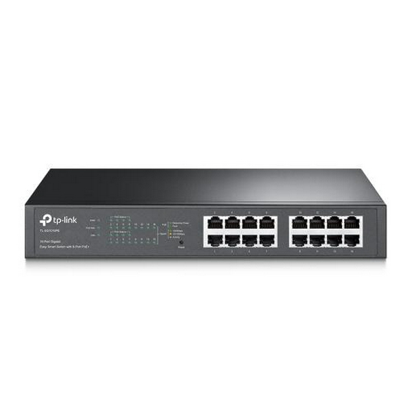 Комутатор TP-LINK TL-SG1016PE, 16хGE, загальний бюджет PoE+ 150 Вт, металевий корпус