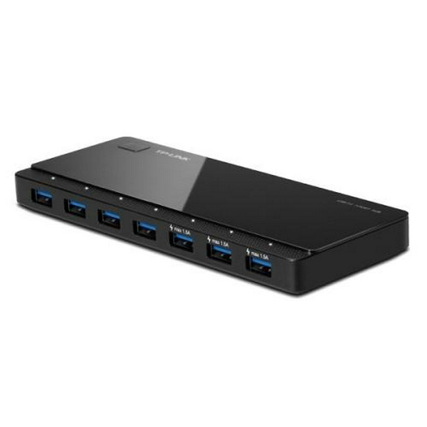 Хаб USB TP-Link UH700, Black, USB 3.0 - 7xUSB 3.0, блок живлення