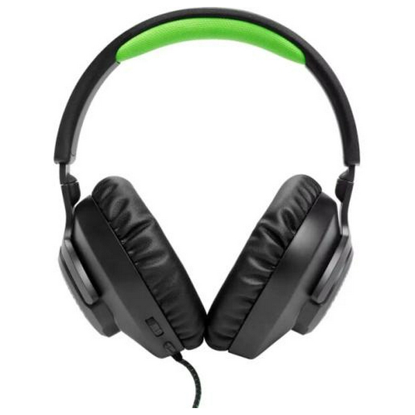 Навушники JBL Quantum 100X Console, Black, 3.5 мм, мікрофон, динаміки 40 мм, технологія "QuantumSOUND Signature", 1.2 м (JBLQ100XBLKGRN) - 2