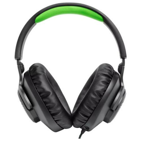 Навушники JBL Quantum 100X Console, Black, 3.5 мм, мікрофон, динаміки 40 мм, технологія "QuantumSOUND Signature", 1.2 м (JBLQ100XBLKGRN) - 3