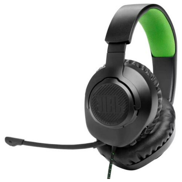 Навушники JBL Quantum 100X Console, Black, 3.5 мм, мікрофон, динаміки 40 мм, технологія "QuantumSOUND Signature", 1.2 м (JBLQ100XBLKGRN) - 4