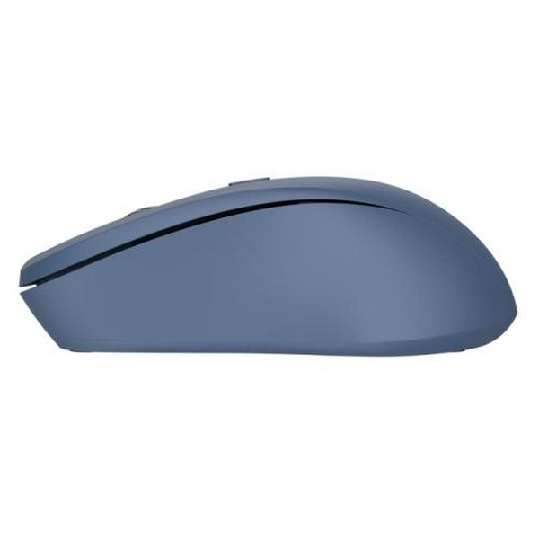 Миша бездротова Trust Mydo Silent, Blue, USB 2.4GHz, оптична, 1000/1400/1800 dpi, 4 кнопки, зниження звуку клацання миші мінімум на 90%, гніздо для зберігання приймача USB, 1xAA (25041) - 4