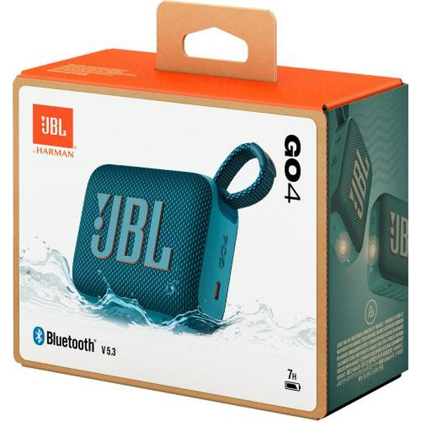 Колонка портативна 1.0 JBL Go 4 Blue, 4.2 Bт, Bluetooth, живлення від акумулятора, IPX7 водонепроникна (JBLGO4BLU) - 9