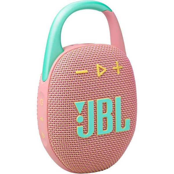 Колонка портативна 1.0 JBL Clip 5 Pink, 1.0-канальний звук, 7 Вт, USB, Bluetooth