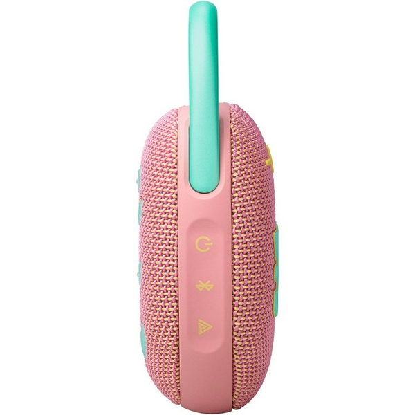 Колонка портативна 1.0 JBL Clip 5 Pink, 1.0-канальний звук, 7 Вт, USB, Bluetooth - 4