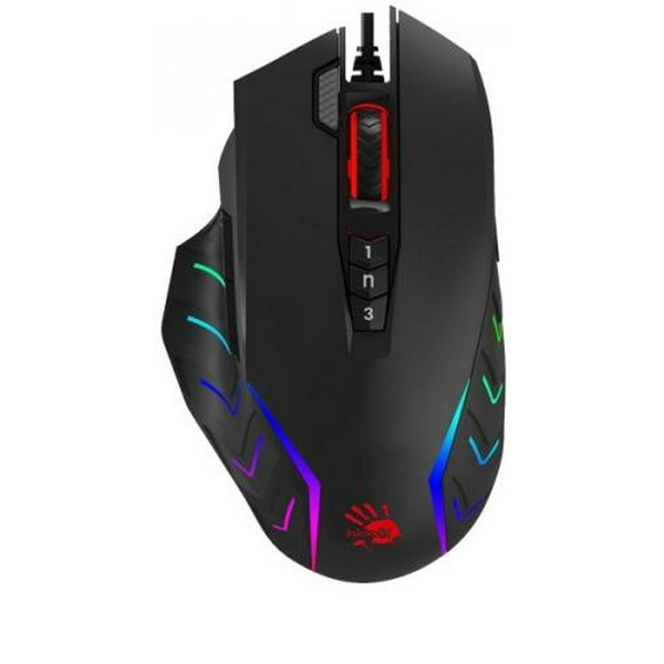 Миша Bloody J95s Black, USB Activated, Extra Fire Button, 8000 dpi, RGB, 20M натискань
