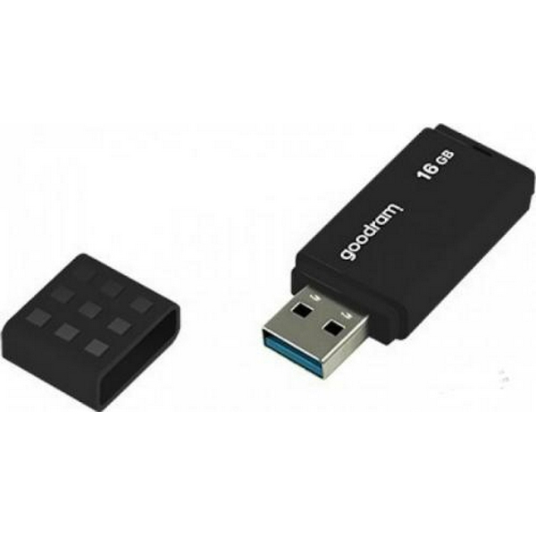 Флеш накопичувач USB 16Gb Goodram UME3, Black, USB 3.2 Gen 1, до 60/20 МБ/с (UME3-0160K0R11)