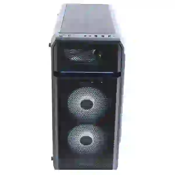 Корпус Zalman N5 OF Black, без БЖ, Mid Tower, для ATX / Micro ATX / Mini ITX, 2xUSB 2.0, 1xUSB 3.0, 3x120 мм White LED Fan, бічна панель з акрилу - 3