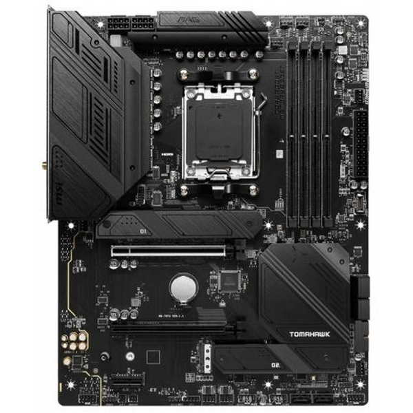 Материнська плата AM5 MSI MAG B650 TOMAHAWK WIFI, B650, 4xDDR5, Int.Video (CPU), 6xSATA3, 3xM.2, 2xPCI-E 4.0 16x, 1xPCI-E 3.0 1x, ALC4080, RTL8125B, WiFi 6, Bluetooth 5.2, 10xUSB3.2/6xUSB2.0, HDMI/DP, ATX - 2