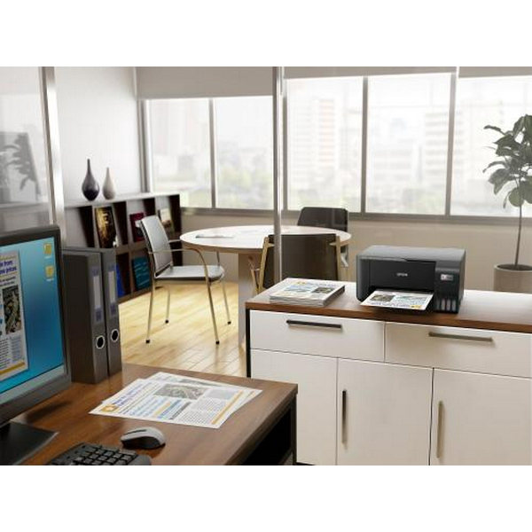 БФП струменевий кольоровий A4 Epson L3250, Black, WiFi, 5760х1440 dpi, до 33/15 стор/хв, USB, вбудоване СБПЧ, чорнило Epson 103 (C11CJ67412) - 4