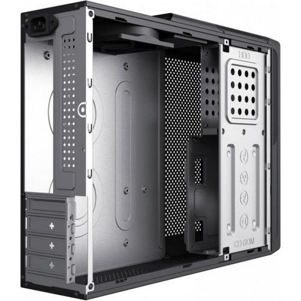 Корпус GameMax ST612-2U3-TYC Black, 300 Вт, Desktop, Micro ATX / Mini ITX, 2хUSB 3.0, 2хUSB 2.0, 1x80 мм, Type-C, 365x99x295 мм, 0.5 мм - 5