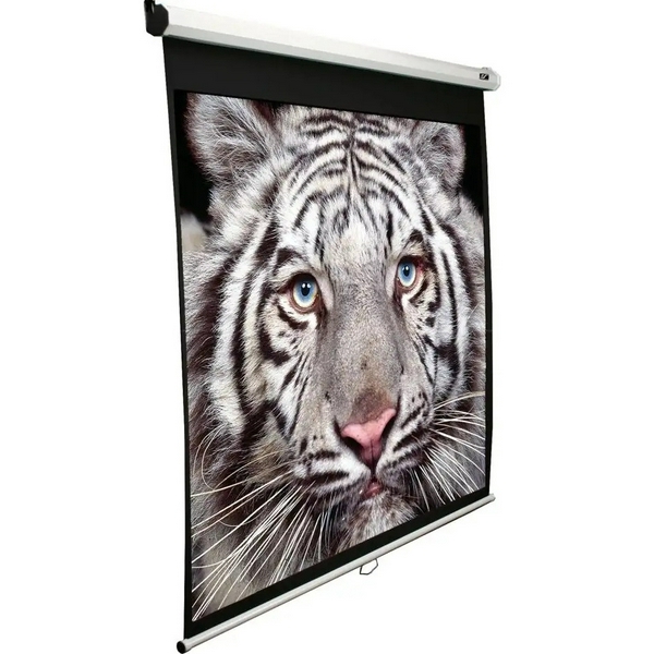 Екран настінний Elite Screens, 135", 16:9, 294х165 см, з механізмом повернення, матове біле полотно, укріплене скловолокном, 22 кг