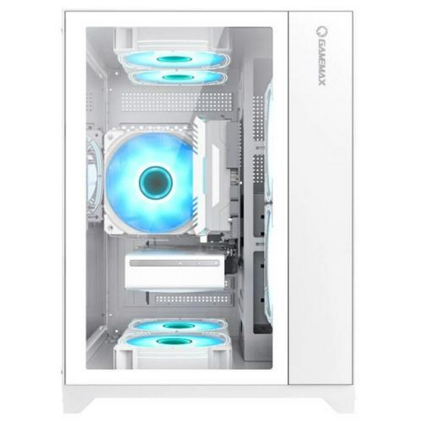 Корпус GameMax Infinity Mini White, без БЖ, Mini Tower, Micro ATX / Mini ITX, 1хUSB 3.0, 2хUSB 2.0, 358х275х373 мм, 3.6кг - 7