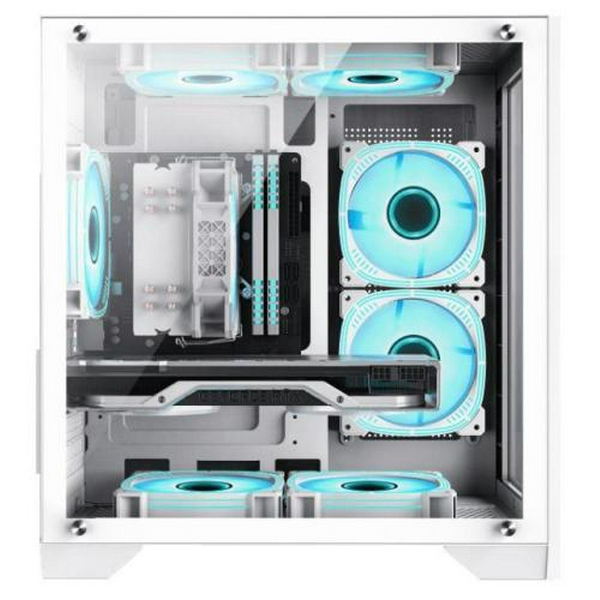 Корпус GameMax Infinity Mini White, без БЖ, Mini Tower, Micro ATX / Mini ITX, 1хUSB 3.0, 2хUSB 2.0, 358х275х373 мм, 3.6кг - 8