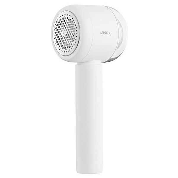 Тример для тканини Ardesto LSH-Y1, White, LED індикація, 8500 об/хв, знімний відсік для ковтунців, акумулятор, зарядка Type-C