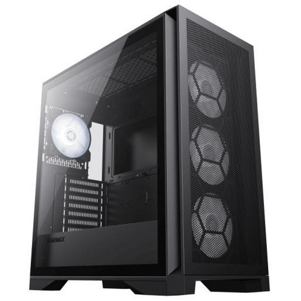 Корпус GameMax Leader Black, без БЖ, Full Tower, ATX / EATX / Mini ITX / Micro ATX, 1xUSB 2.0, 1xUSB 3.0, 1 х USB Type-C, 6 x 120 мм ARGB