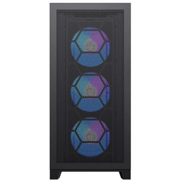 Корпус GameMax Leader Black, без БЖ, Full Tower, ATX / EATX / Mini ITX / Micro ATX, 1xUSB 2.0, 1xUSB 3.0, 1 х USB Type-C, 6 x 120 мм ARGB - 2