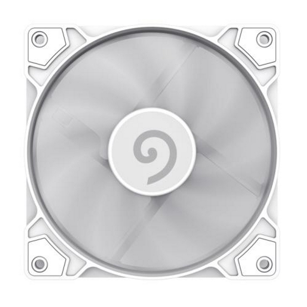 Вентилятор 120 мм, GameMax GMX-WFWT-PWM, White, 120х120х25 мм, 800-1600 об/хв, до 30 дБ, 4-pin (PWM, 50 см), гідродинамічний підшипник