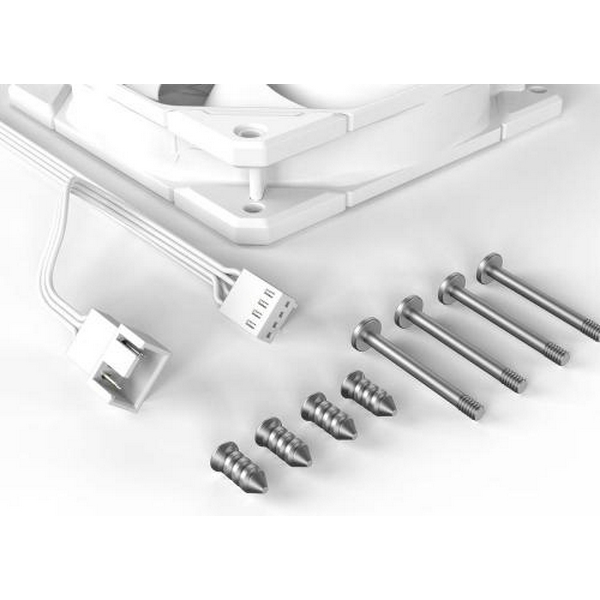 Вентилятор 120 мм, ID-Cooling TF-12025-PRO White, 120x120x25 мм, 700-1800 об/мин, 15.2-35.2 дБ, 4-pin (PWM), 82.5CFM , гідравлічний підшипник - 6