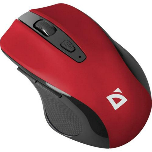 Миша бездротова Defender Prime MB-053, Red, USB, оптична (сенсор PixArt 3065), 800-1600 dpi, 5 кнопок, 1xAA (52052)