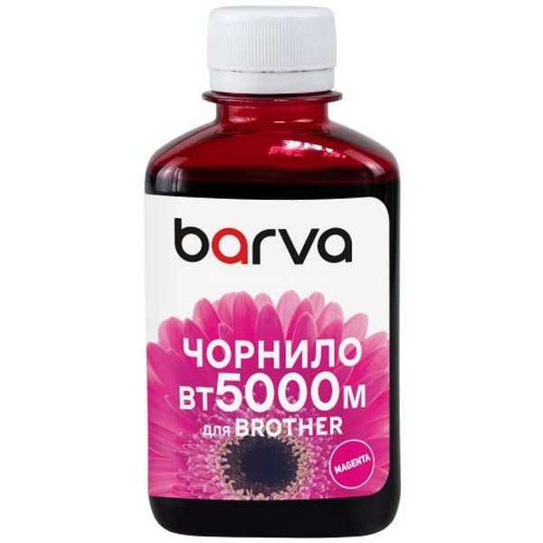 Чорнило Barva Brother BT5000M, Magenta, DCP-T310/T510/T710, 180 мл, водорозчинне (BBT5000M-755)