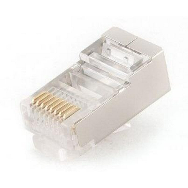 Конектор RJ45, FTP, 100 шт, Cablexpert, модульна вилка, позолочені контакти (PLUG5SP/100)