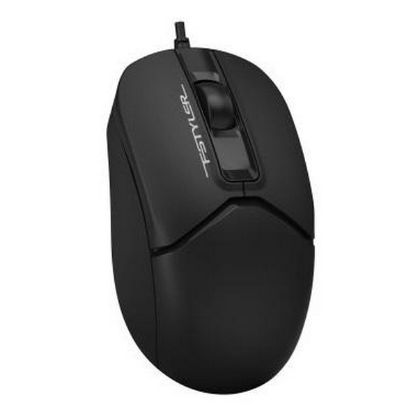 Миша A4Tech Fstyler FM12, Black, USB, оптична, 1000 dpi, 3 кнопки, 1.5 м - 2