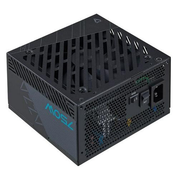 Блок живлення 750 Вт, AZZA, Black, 80+ Gold, 12 см, 3xMolex / 6xSATA / 1x16-pin / 4x6+2-pin / 1x20+4-pin / 2x4+4-pin, захист UVP/OVP/OPP/OCP/SCP/OTP (PSAZ-750G ATX3.0)