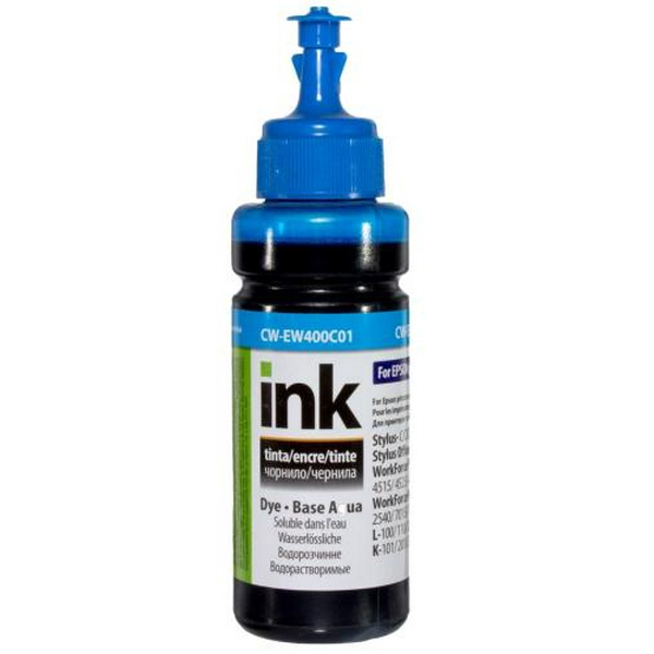 Чорнило ColorWay Epson S22, SX125/130/230, XP-33/103/203/303, T26, TX106/200, Cyan, 100 мл (CW-EW400C01)