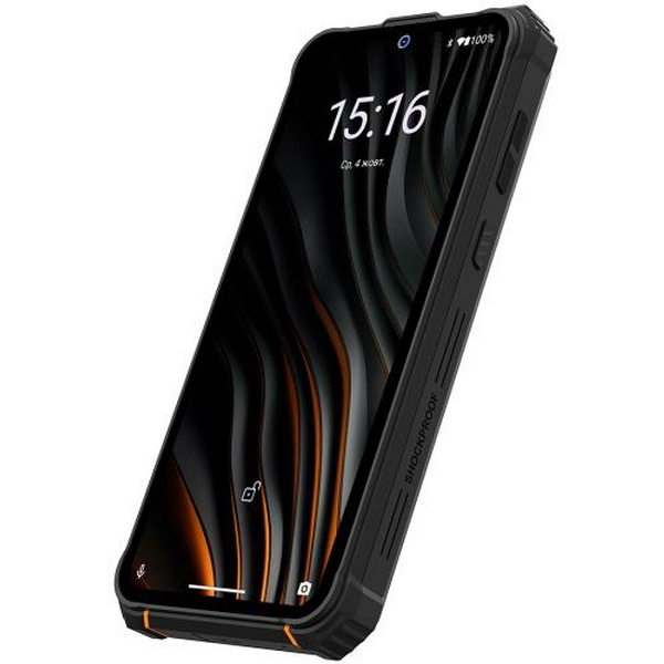 Смартфон Sigma mobile X-treme PQ55 Black/Orange, 2 Nano-Sim, 6.53" (1600x720) IPS HD+, MediaTek Helio P22, RAM 6Gb, ROM 64Gb, microSD, GPS, Wi-Fi, LTE, 4 Cam (20Mp + 8Mp + 0.3Mp + 5Mp), Li-Ion 15000mAh, Android 13 - 3