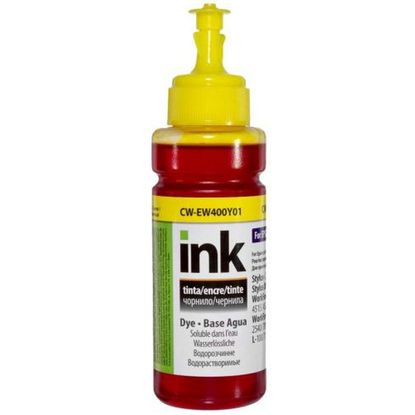 Чорнило ColorWay Epson S22, SX125/130/230, XP-33/103/203/303, T26, TX106/200, Yellow, 100 мл (CW-EW400Y01)