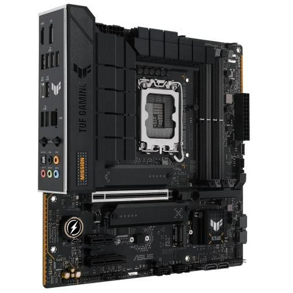 Материнська плата LGA1700, Asus TUF GAMING B760M-PLUS WIFI II, B760, 4xDDR5, Int.Video(CPU), 4xSATA3, 3xM.2, 1xPCI-E 5.0 x16, 1xPCI-E 4.0 x4, 1xPCI-E 3.0 x1, Realtek 7.1, Realtek 2.5Gb, WiFi 6E, Bluetooth 5.3, 6xUSB3.2/7xUSB2.0, HDMI/DP, MicroATX - 2