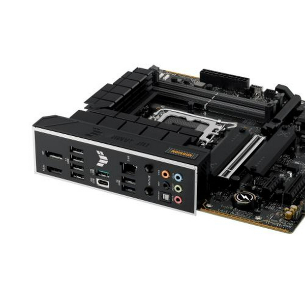 Материнська плата LGA1700, Asus TUF GAMING B760M-PLUS WIFI II, B760, 4xDDR5, Int.Video(CPU), 4xSATA3, 3xM.2, 1xPCI-E 5.0 x16, 1xPCI-E 4.0 x4, 1xPCI-E 3.0 x1, Realtek 7.1, Realtek 2.5Gb, WiFi 6E, Bluetooth 5.3, 6xUSB3.2/7xUSB2.0, HDMI/DP, MicroATX - 5