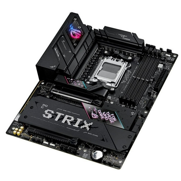 Материнська плата AM5 Asus ROG STRIX B850-E GAMING WIFI, B850, 4xDDR5, Int.Video (CPU), 4xSATA3, 5xM.2, 1xPCI-E 5.0 x16, 1xPCI-E 4.0 x16, ALC4080 + SV3H712, Realtek 5Gb, WiFi 7, Bluetooth 5.4, 10xUSB 3.2 / 8xUSB 2.0, HDMI/DP, ATX - 4