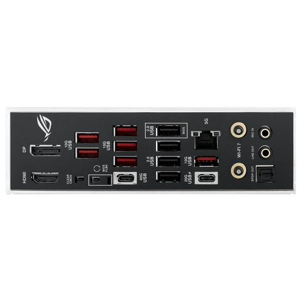 Материнська плата AM5 Asus ROG STRIX B850-E GAMING WIFI, B850, 4xDDR5, Int.Video (CPU), 4xSATA3, 5xM.2, 1xPCI-E 5.0 x16, 1xPCI-E 4.0 x16, ALC4080 + SV3H712, Realtek 5Gb, WiFi 7, Bluetooth 5.4, 10xUSB 3.2 / 8xUSB 2.0, HDMI/DP, ATX - 7