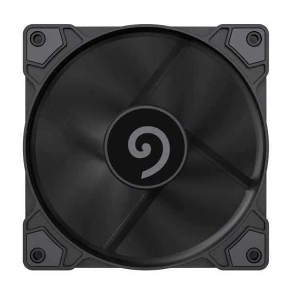 Вентилятор 120 мм, GameMax GMX-WFBK-PWM, Black, 120х120х25 мм, 800-1600 об/хв, до 30 дБ, 4-pin (PWM, 50 см), гідродинамічний підшипник